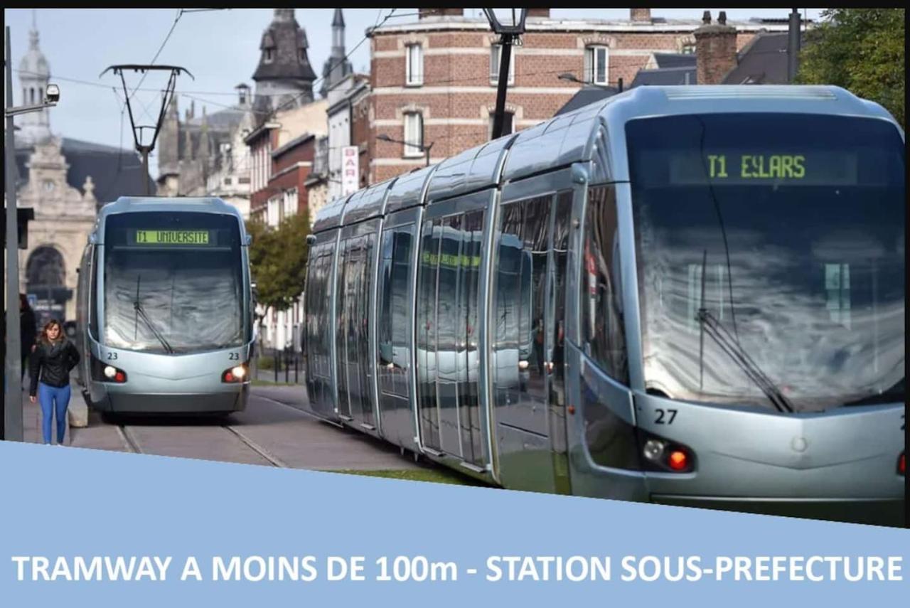 Design Appart - Hyper Centre - Tram - Free Wifi - Lerelaisdodile21 Valenciennes Dış mekan fotoğraf